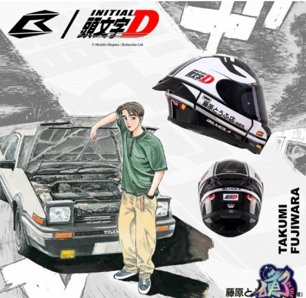 圖片 【台中硬了安全帽】BILMOLA X 頭文字D 藤原拓海 新品 含稅 台灣公司貨