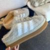 NICEDAY 代購 Adidas Originals CAMPUS 00s 奶茶 淺卡其 拿鐵 毛茸茸 厚底 麵包 半拖 JR6159