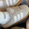 NICEDAY 代購 Adidas Originals CAMPUS 00s 奶茶 淺卡其 拿鐵 毛茸茸 厚底 麵包 半拖 JR6159