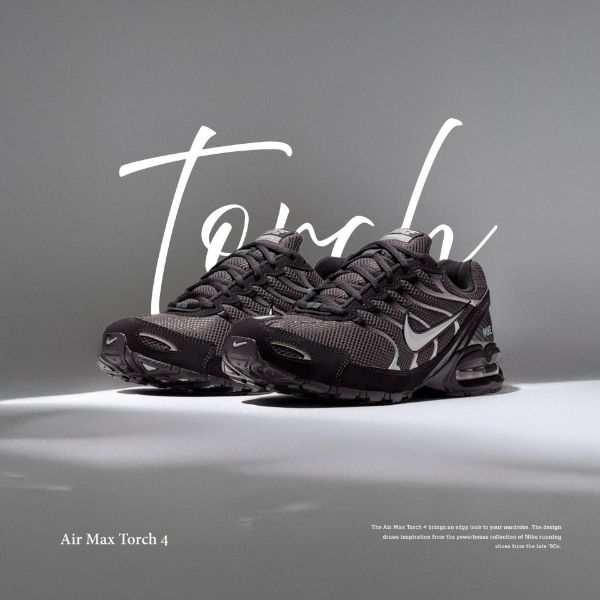 NICEDAY 代購 Nike Air Max Torch 4 銀黑 黑銀 灰銀 鐵灰 復古 未來 男鞋 慢跑鞋 343846-012