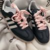 NICEDAY 代購 Adidas Samba OG 緞帶 銀灰 灰銀 灰黑 粉 白粉色 女鞋 IH8047