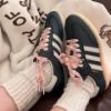 NICEDAY 代購 Adidas Samba OG 緞帶 銀灰 灰銀 灰黑 粉 白粉色 女鞋 IH8047