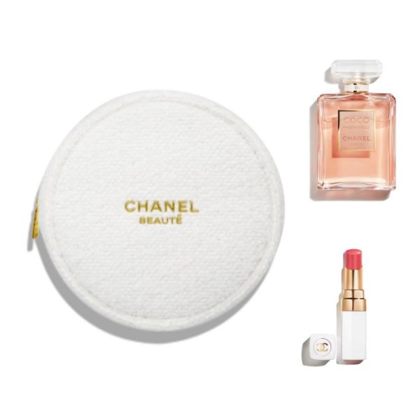 圖片 CHANEL 香奈兒香氛 摩登COCO香水口紅化妝包套組附吊飾 - 精選組合/專櫃緞帶包裝