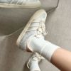 NICEDAY 代購 Adidas Samba OG 米白 莫藍迪灰 緞面 刺繡 珍珠金鍊 德訓鞋 宋雨琦同款 JQ2616