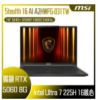 圖片 MSI 微星Stealth 16 AI 16吋AI筆電黑(Core Ultra 7 255H/32G/1TB/RTX 5060-8G/W11/A2HWFG-031TW)🎈送保護套/滑鼠墊/鍵盤膜🎈