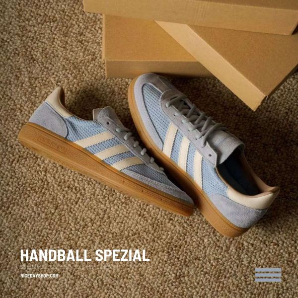 NICEDAY 代購 Adidas Handball Spezial 汽水 奶油 天空藍 奶茶色 焦糖 編織 麂皮 男女鞋 JS3866