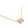 圖片 HERMES 愛馬仕 經典Mini Pop H pendant 立體橢圓簍空項鍊(ROSE EGLANTINE/玫瑰金)