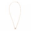 圖片 HERMES 愛馬仕 經典Mini Pop H pendant 立體橢圓簍空項鍊(ROSE EGLANTINE/玫瑰金)