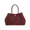圖片 HERMES 愛馬仕 新款Garden Party Mini 銀釦白縫線款手提包 (酒紅/55色)