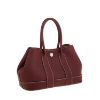 圖片 HERMES 愛馬仕 新款Garden Party Mini 銀釦白縫線款手提包 (酒紅/55色)
