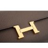 圖片 HERMES 愛馬仕 經典Constance To Go 牛皮長夾/斜背金釦兩用包 (大象灰)