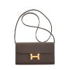 圖片 HERMES 愛馬仕 經典Constance To Go 牛皮長夾/斜背金釦兩用包 (大象灰)