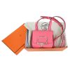 圖片 HERMES 經典Della Cavalleria mini Epsom牛皮斜背包 (8W杜鵑花色/銀釦)