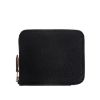 圖片 HERMES 經典Silk In Compact EPSOM 小牛皮拉鍊絲巾短夾 (NOIR/CASSIS-VERT)