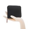 圖片 HERMES 經典Silk In Compact EPSOM 小牛皮拉鍊絲巾短夾 (NOIR/CASSIS-VERT)