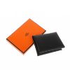 圖片 HERMES 經典calvi duo EPSON牛皮折疊暗釦名片/零錢包 (黑色)
