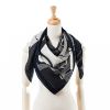 圖片 HERMES 愛瑪仕 經典Pour Sortir scarf 100方巾/領巾 (炭灰色 / 淺灰色 / 海軍藍)