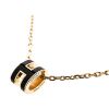 圖片 HERMES 經典Mini Pop H pendant 立體橢圓簍空項鍊 (黑/金鍊)