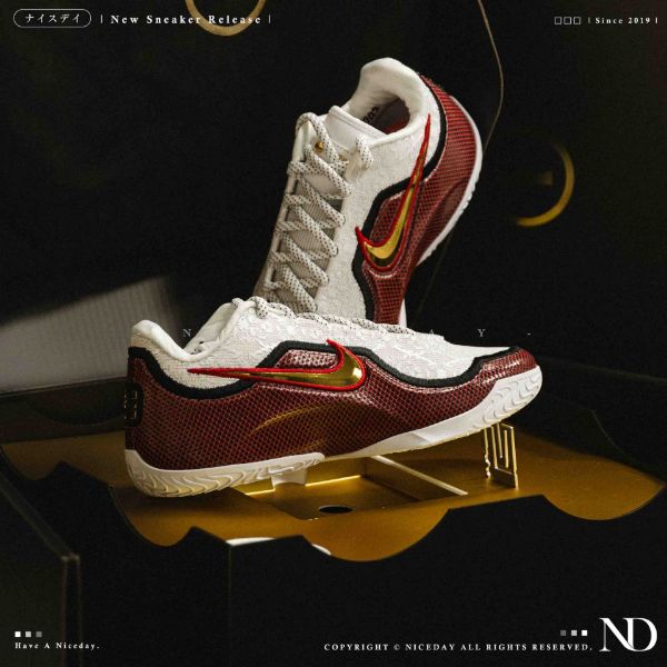 NICEDAY 代購 NIKE LEBRON 23 白紅 酒紅 詹姆斯 小皇帝 緩震 實戰 籃球鞋 IB9563-100