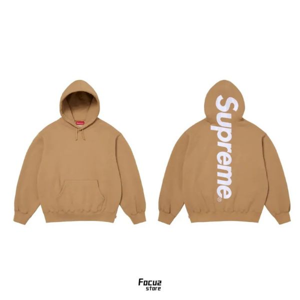Supreme FW25 Satin Applique Hooded Sweatshirt