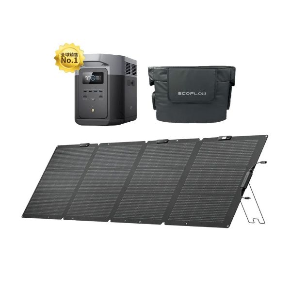 圖片 [酷飛] ECOFLOWDELTA 2 Max儲能電源+220W太陽能板+防水收納包