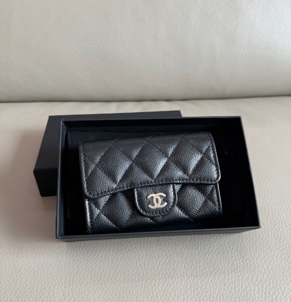 圖片 「M.Y精品」 Chanel 全新 內拉鍊卡包 零錢包 經典款 荔枝皮 送禮🉑