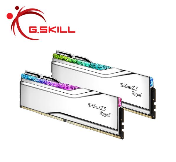 圖片 芝奇 皇家戟RGB 32GB(雙通16GB*2)D5-6400/CL32銀(F5-6400J3239G16GX2-TR5S)XMP