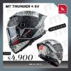 圖片 【台中硬了安全帽】MT Helmet Thunder4 雷神4 彩繪款