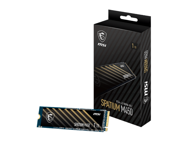 圖片 MSI 微星 M450 V1 1TB/Gen4/讀3400/寫2400/3D TLC顆粒【五年保】