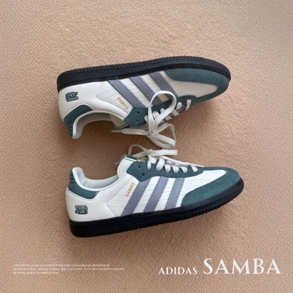 NICEDAY 代購 Adidas Samba OG 寶藍色 深藍色 海軍藍 米白藍 米色 金標 復古 JP9222