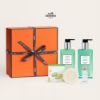 圖片 Hermès 愛馬仕香氛 尼羅河花園Un Jardin sur le Nil 沐浴系列禮盒附帆布袋 - 精選禮盒/專櫃緞帶包裝