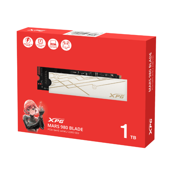 圖片 威剛 XPG MARS 980Blade 2TB/Gen5/讀14000/寫13000/SMI2508主控台積電6nm製程【五年】