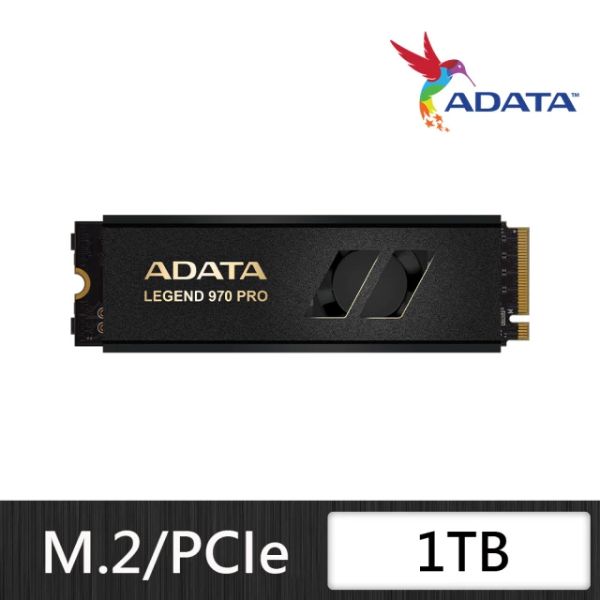 圖片 威剛 ADATA LEGEND 970pro 1TB/Gen5/讀13000/寫9500/高效能散熱器【五年保】