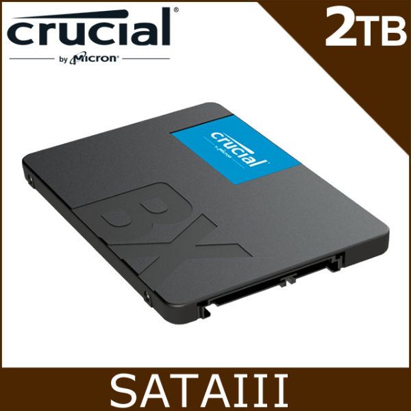 圖片 美光 Micron Crucial BX500 2TB/2.5吋/讀540/寫500/TLC【三年保】
