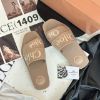 圖片 Chloé Woody 奶茶色穆勒拖鞋