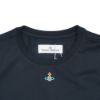 圖片 Vivienne Westwood 棉質彩色刺繡星球logo圓領女短T(黑)