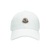 圖片 Moncler 品牌徽標棉布棒球帽(白)