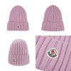 圖片 Moncler 品牌徽標羊毛螺紋針織毛帽(多色)