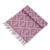 圖片 Fendi FF logo 羊絨流蘇圍巾(FXT260-粉紫)