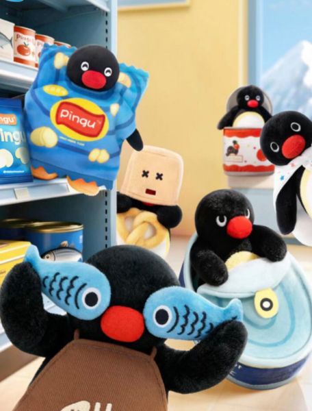 圖片 PINGU 企鵝家族 正版授權 企鵝躲貓貓系列 毛絨吊飾 鑰匙圈 變裝公仔 盲盒 6款(任買兩件711免運)/預購