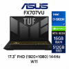 圖片 ASUS TUF Gaming F17 FX707VU-0242A13620H 鐵甲灰 華碩13代軍規電競筆電/i7-13620H/RTX4050 6G/16GB DDR5/512GB PCIe/17.3吋 FHD 144Hz/W11/含TUF電競滑鼠🎈送保護套/滑鼠墊/鍵盤膜🎈