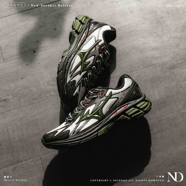 NICEDAY 代購 Mizuno Halo Mix 白黑綠 軍綠 深綠 慢跑 山系 戶外 機能 D1GH240802