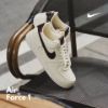 NICEDAY 代購 Nike Air Force 1 米白 深棕 皮革 荔枝 壓紋 IH7332-001