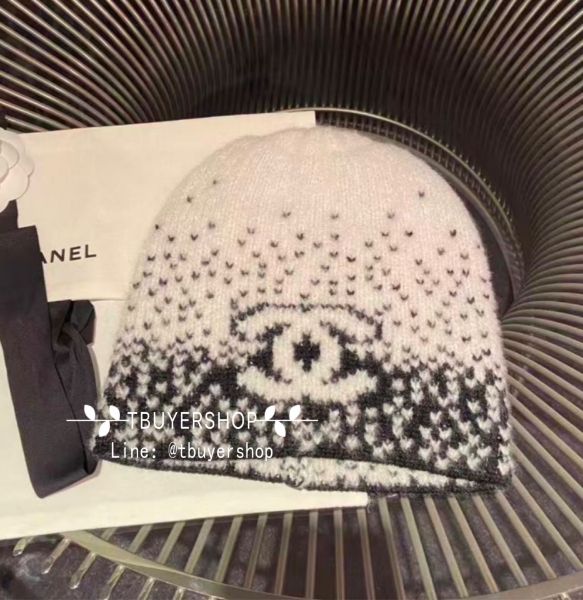 圖片 Chanel 25N 黑白❄️滑雪系列 冷帽 毛帽 針織帽