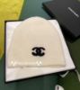 圖片 Chanel 26c 白 雙C羊絨冷帽 毛帽 針織帽