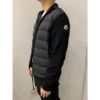 圖片 Moncler 經典手臂小logo 半羽絨 黑色 立領 外套