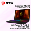 圖片 MSI Crosshair A16 HX D7WGKG-044TW 微星超滿血高效電競筆電/R9-7945HX/RTX5070 8G/16GB DDR5/1TB PCIe/16吋 16:10 QHD+ 240Hz/W11/RGB背光電競鍵盤🎈送保護套/滑鼠墊/鍵盤膜🎈
