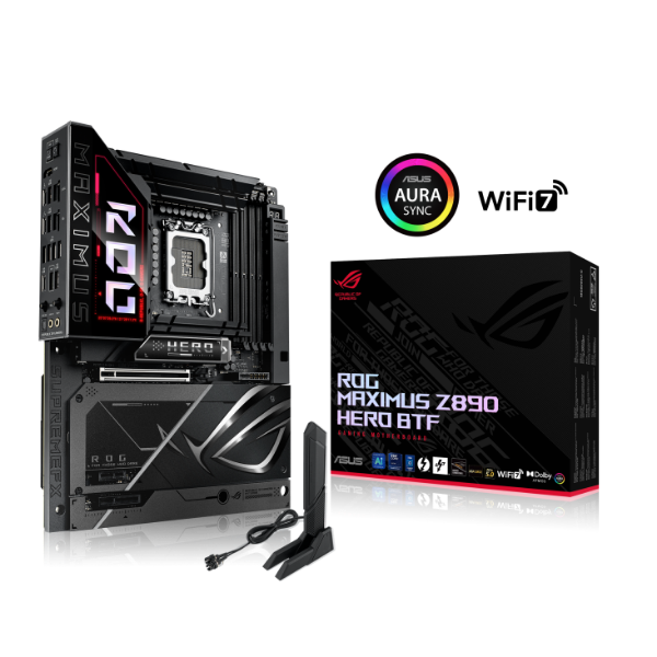 圖片 華碩 ROG MAXIMUS Z890 HERO BTF(ATX/LAN 5Gb+I 2.5G+Wi-Fi 7/背插)22+1+2+2相