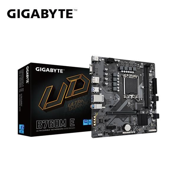 圖片 技嘉 B760M E(M-ATX/GbE LAN/註冊四年保/2DIMM)6+1+1相