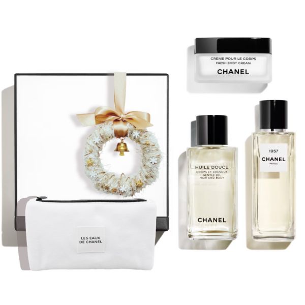 圖片 CHANEL 香奈兒香氛 LES EXCLUSIFS 1957 精品香氛化妝包禮盒 香水/身體油/身體乳- 精選聖誕禮盒/專櫃緞帶包裝